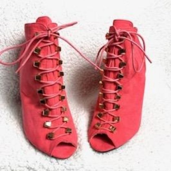 Liliana Lace Up Booties - Picture 1 of 11